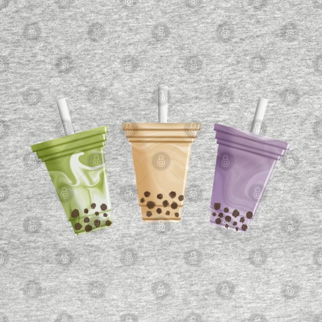 Milk Tea Trio by artoraverage